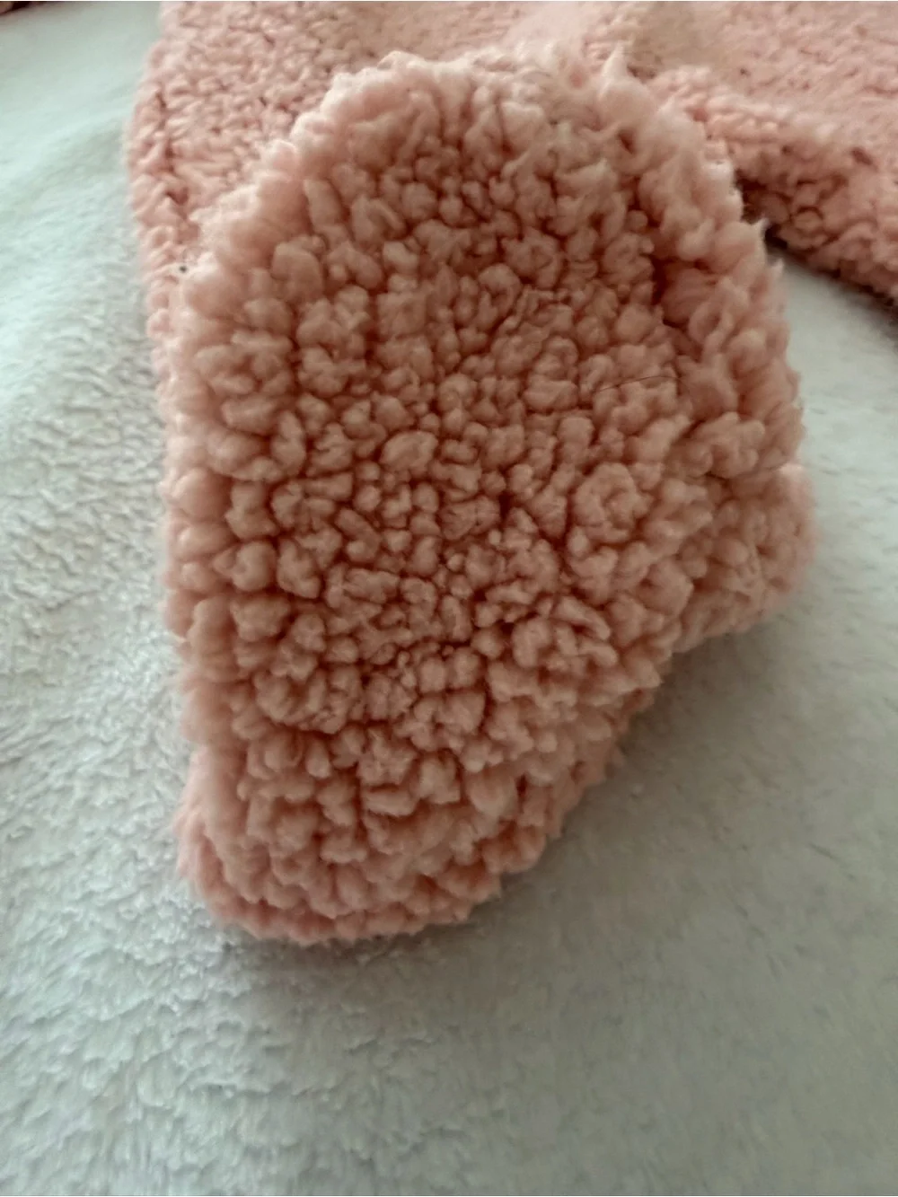 Disney Pink Sherpa Footed Romper with Minnie Accent